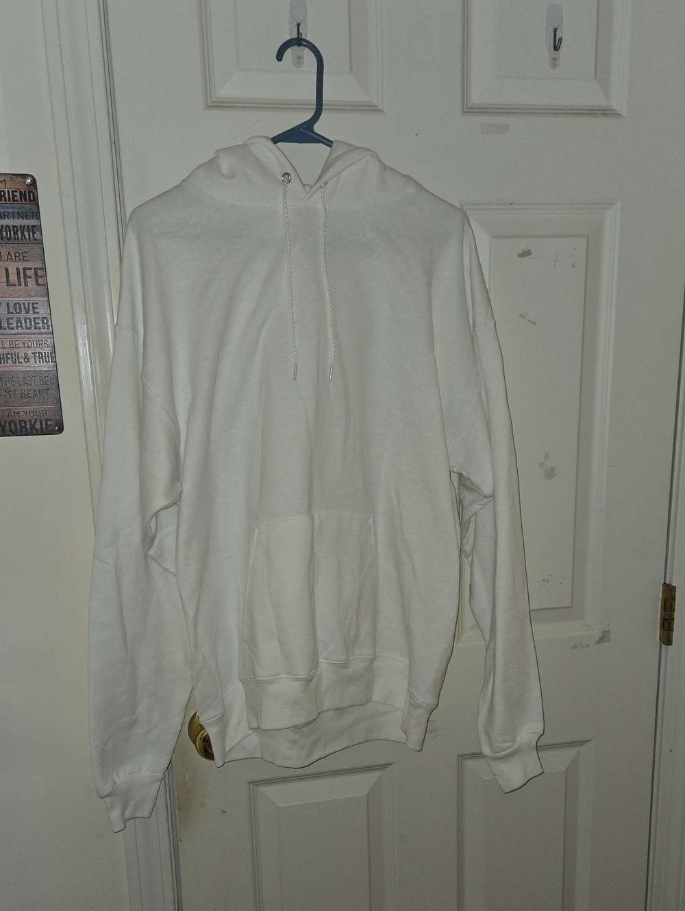 Hanes EcoSmart White  Pullover Hoodie ECO Smart